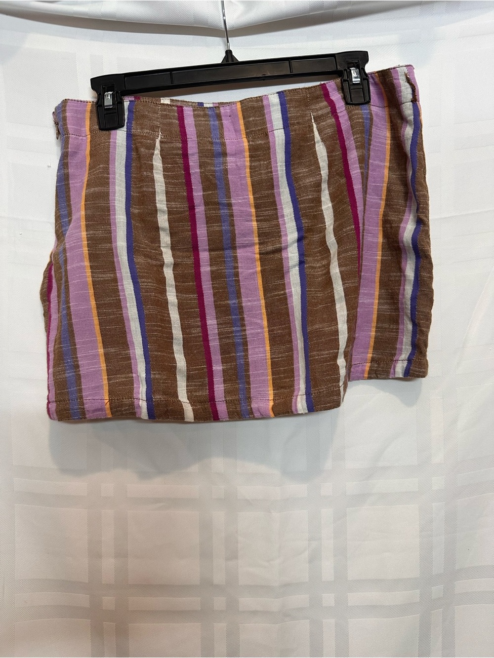 Free People Y2K Boho Striped Faux-Wrap Skort Mini Skirt Size
10